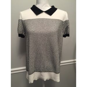 Adorable Black/White Knit Top